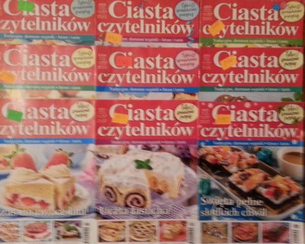 CIASTA CZYTELNIKÓW 9 SZT ZESTAW.