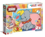 PUZZLE 40 PODŁOGOWE SUPER KOLOR DUMBO