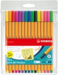 CIENKOPIS POINT 10+5 KOLORÓW NEON W ETUI STABILO
