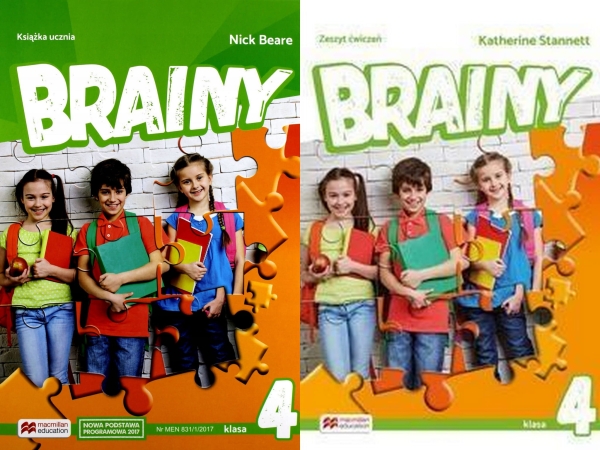 BRAINY 4 ANGIELSKI KL 4 PODRĘCZNIK + ĆWICZENIA  MACMILLAN