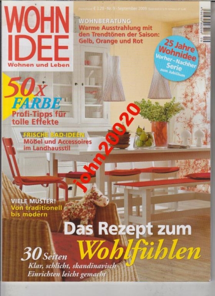 9/2009 WOHN IDEE.WOHNEN UND LEBEN