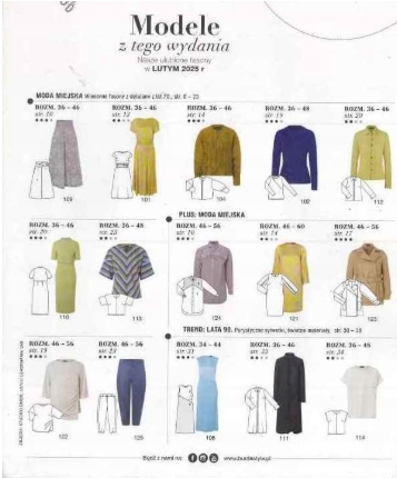 wykroje burda style 2/2025